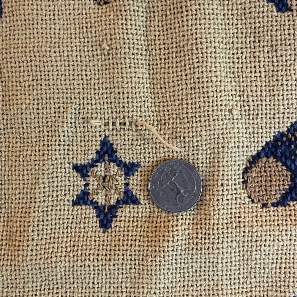 Vintage 90s Cotton Celestial Sun and Moon Tapestry/Throw Rug. - Picture 5 of 5